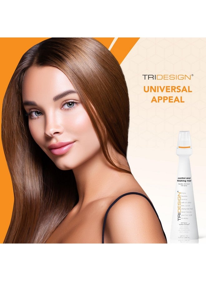 Tri Design Control And Finishing Mist Volumizing For All Hair Types Protect And Unleash Flexible Control With Ultra Fine Finishing For Fast Drying Styling Freedom For Men & Women 9.5 Oz