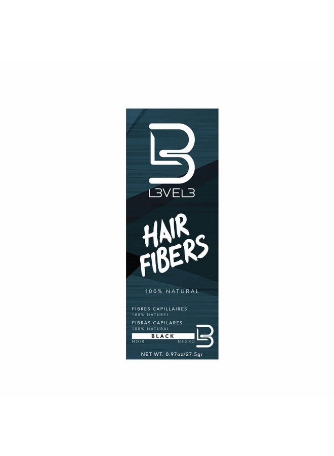 Hair Fibers Cover Bald Spot Or Thinning Hair Natural Looking Finish Instant Grey Coverage And Thicker Hair (Black)