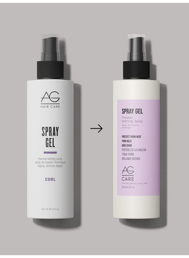 رذاذ جل للشعر من شركة إيه جي هير كوزماتيكس، بخاخ إعداد حراري للجنسين، 8 أونصة