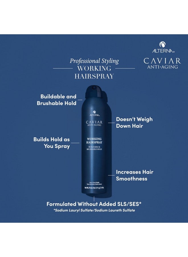 Caviar Antiaging Professional Styling Working Hair Spray Flexible Hold 15.5 Oz Pack Of 2