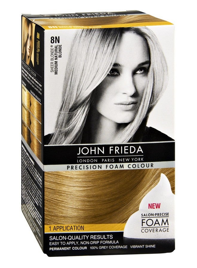 Precision Foam Hair Colour Medium Natural Blonde 8N 2 Pk