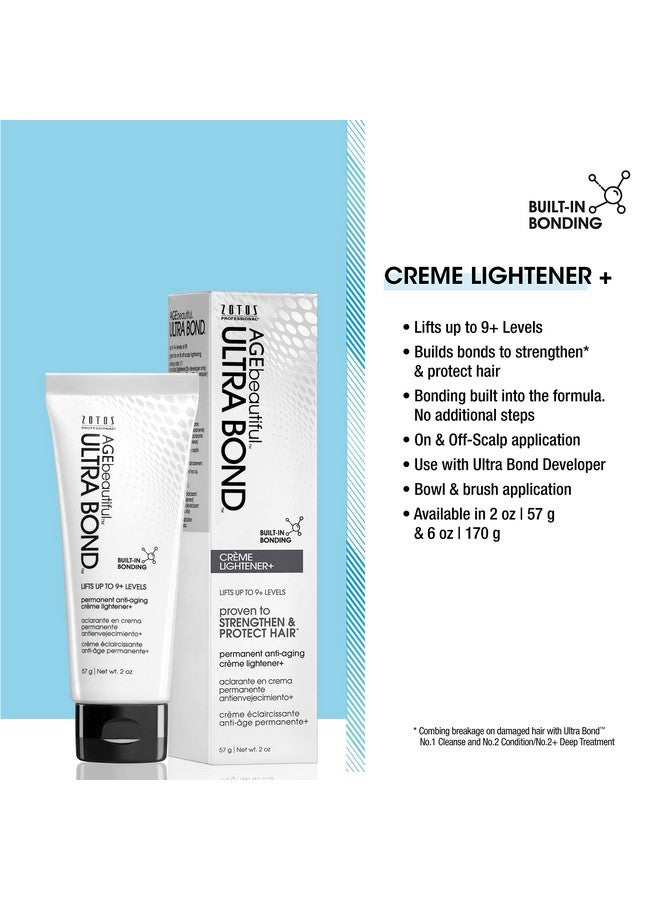 Ultra Bond Hair Creme Lightener With Bond Building Lifts Up To 9+ Levels Strengthen Protect & Nourish 2 Fl Oz