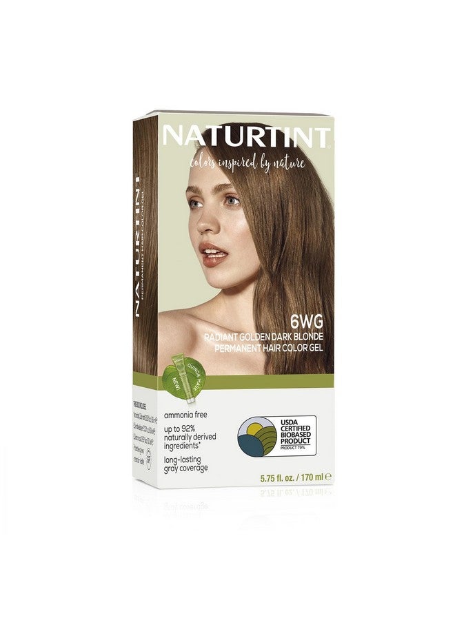 Permanent Hair Color 6Wg Radiant Golden Dark Blonde (Pack Of 1) Ammonia Free Vegan Cruelty Free Up To 100% Gray Coverage Long Lasting Results (Packaging May Vary)