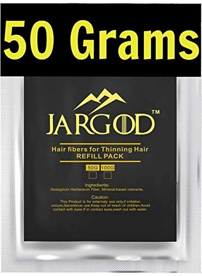 Hair Building Fibers (Black) 50 Grams Jargod Refill Your Existing Fiber Bottle Hair Loss Concealer For Thinning Hair (Black)