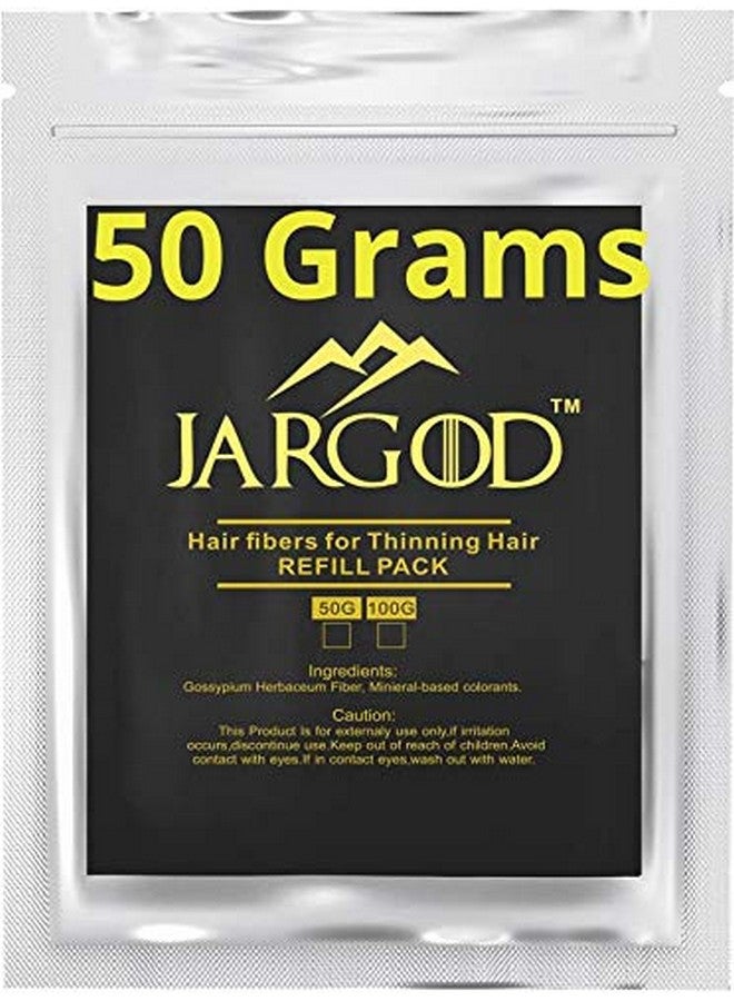 Hair Building Fibers (Black) 50 Grams Jargod Refill Your Existing Fiber Bottle Hair Loss Concealer For Thinning Hair (Black)