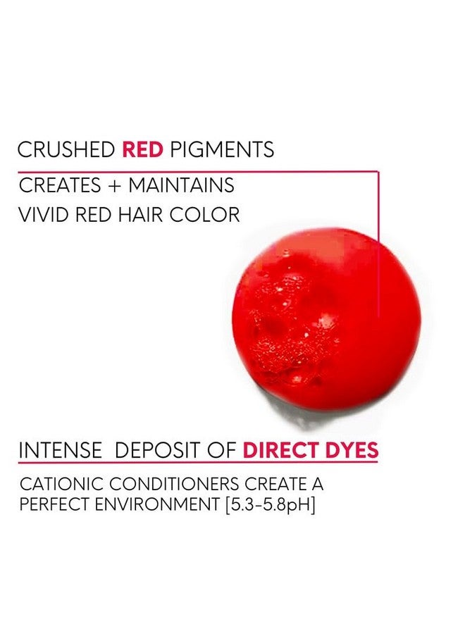 Intense Color Depositing Shampoo Semi Permanent Hair Color 8.5 Oz Red