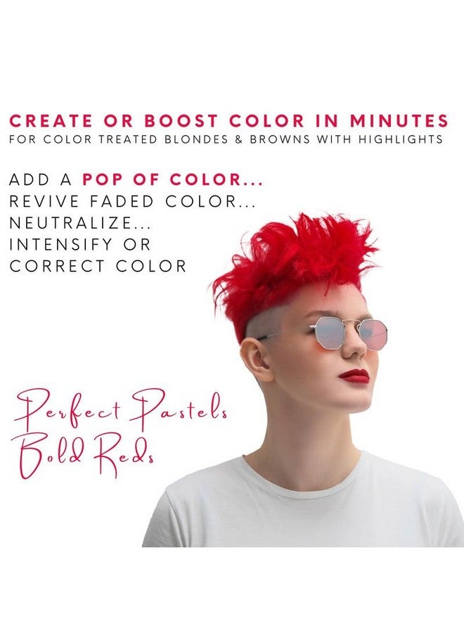 Intense Color Depositing Shampoo Semi Permanent Hair Color 8.5 Oz Red