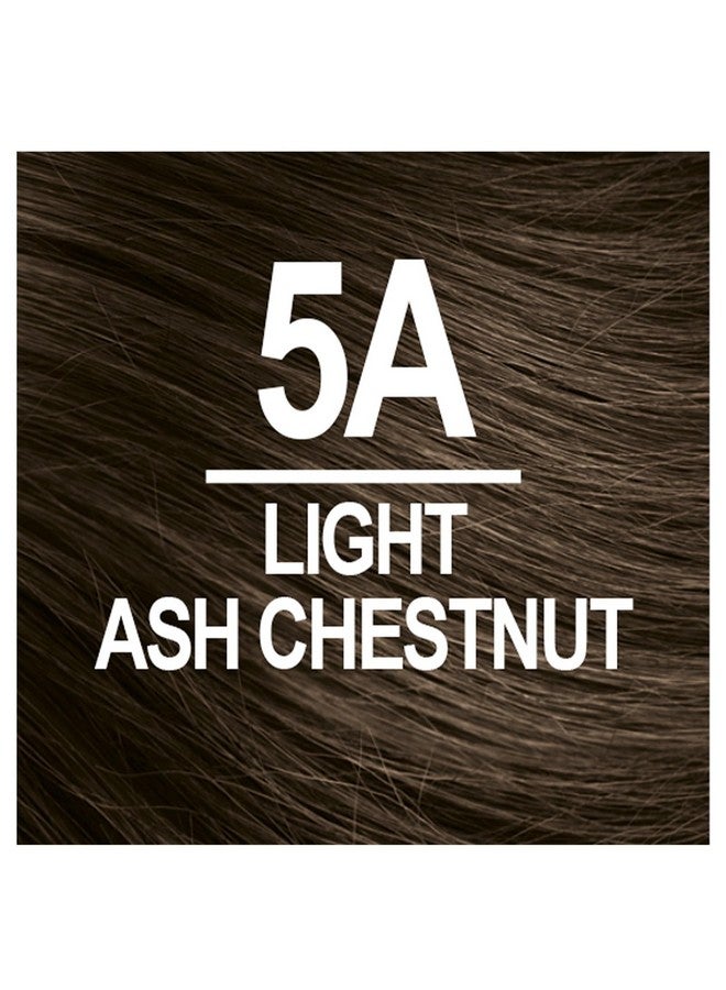 Permanent Hair Color 5A Light Ash Chestnut (Pack Of 1) Ammonia Free Vegan Cruelty Free Up To 100% Gray Coverage Long Lasting Results