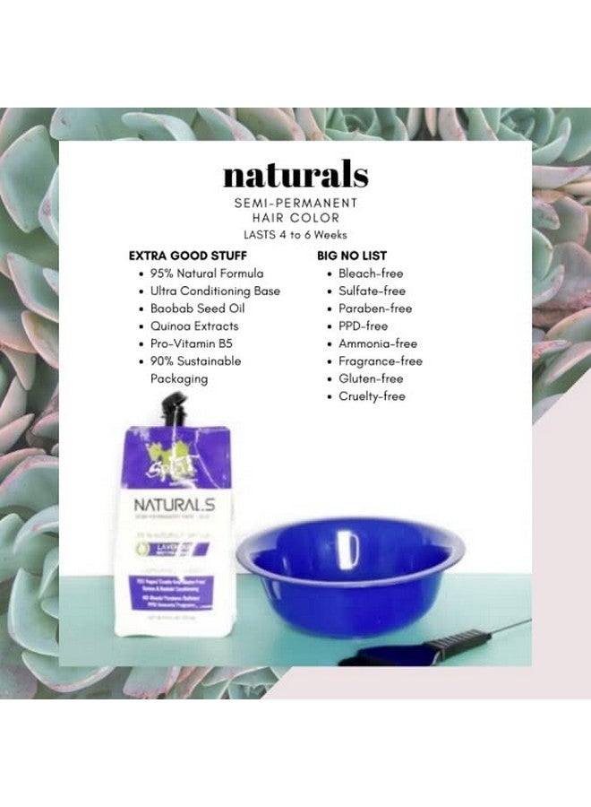 Naturals Semipermanent Lavender Hair Dye 100% Vegan Crueltyfree No Bleach Required Free Of Ammonia Ppd Parabens & Sulfates 6 Oz