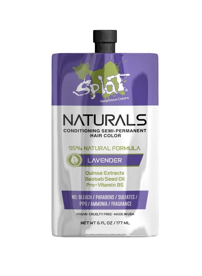 Naturals Semipermanent Lavender Hair Dye 100% Vegan Crueltyfree No Bleach Required Free Of Ammonia Ppd Parabens & Sulfates 6 Oz