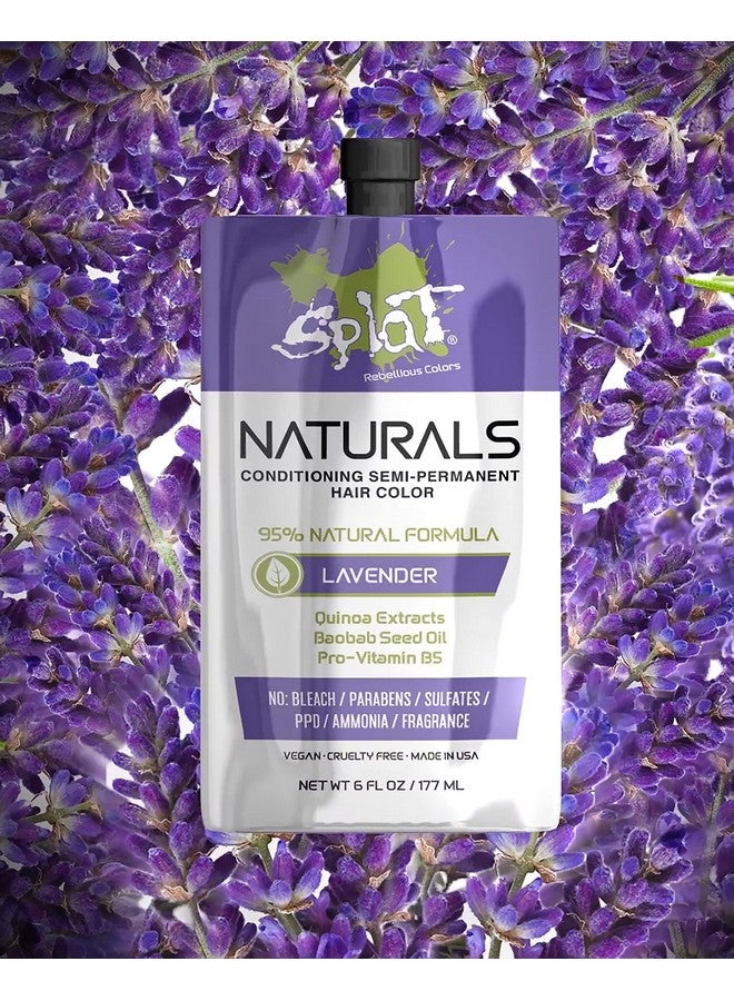 Naturals Semipermanent Lavender Hair Dye 100% Vegan Crueltyfree No Bleach Required Free Of Ammonia Ppd Parabens & Sulfates 6 Oz