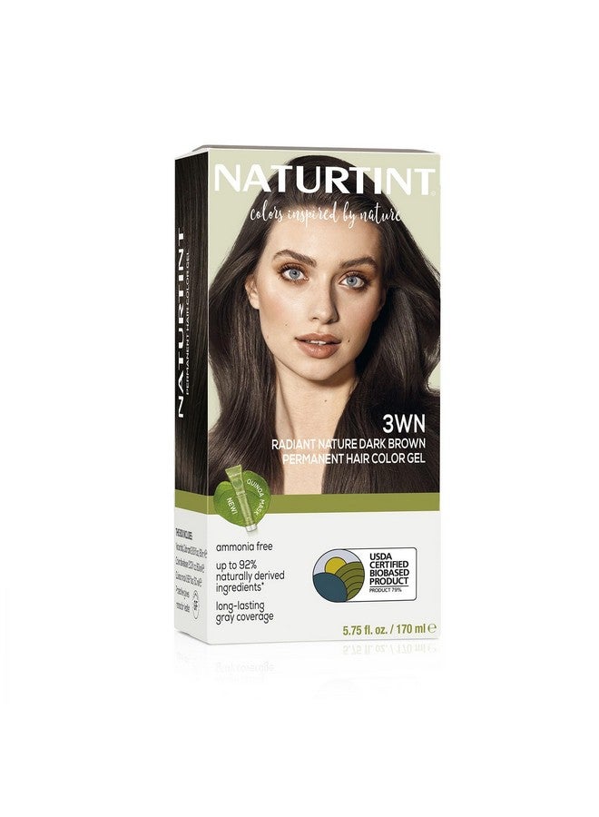 Permanent Hair Color 3Wn Radiant Nature Dark Brown (Pack Of 1) Ammonia Free Vegan Cruelty Free Up To 100% Gray Coverage Long Lasting Results (Packaging May Vary)