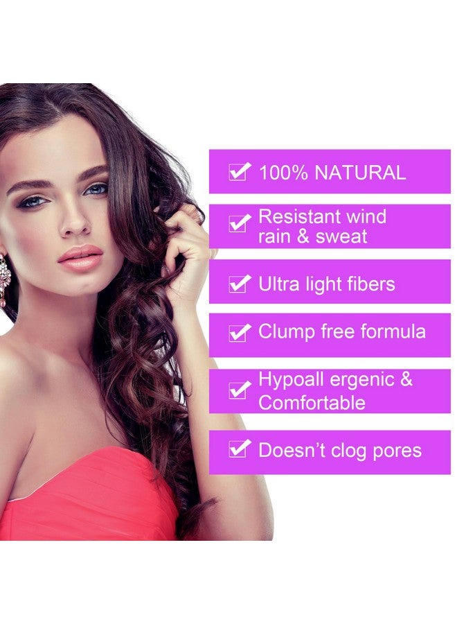 Hair Fibers For Thinning Hair For Women Black 27.5G Hair Building Fibers Instantly Conceals Hair Loss Revitalize Your Hair Unlock Thicker Fuller Tresses