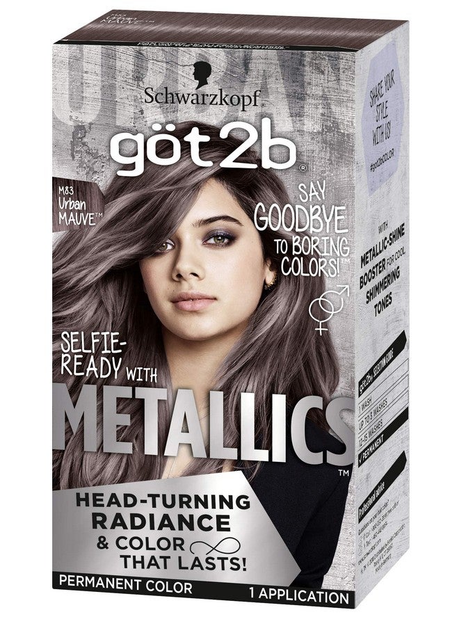 Schwarzkopf Got2B Metallics Permanent Hair Color M83 Urban Mauve