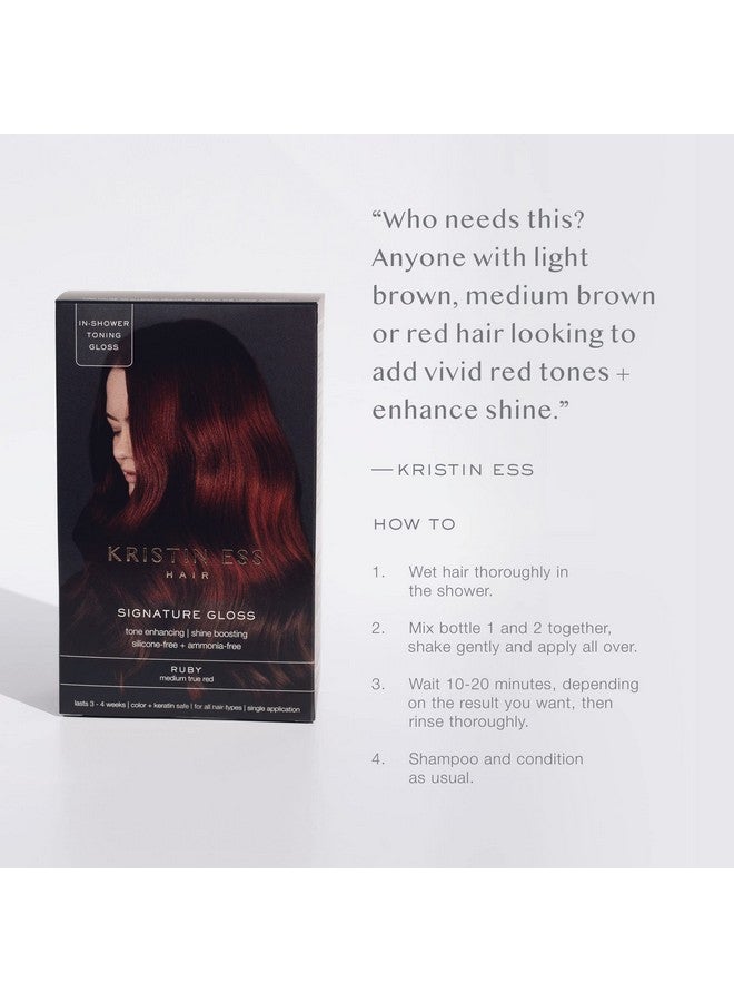 The One Signature Hair Gloss Ruby Medium True Red