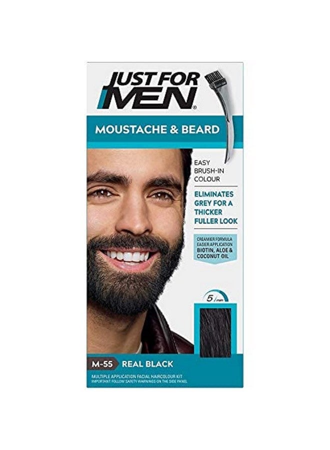 Color Gel Mustache & Beard M55 Real Black 1 Each (Pack Of 5)