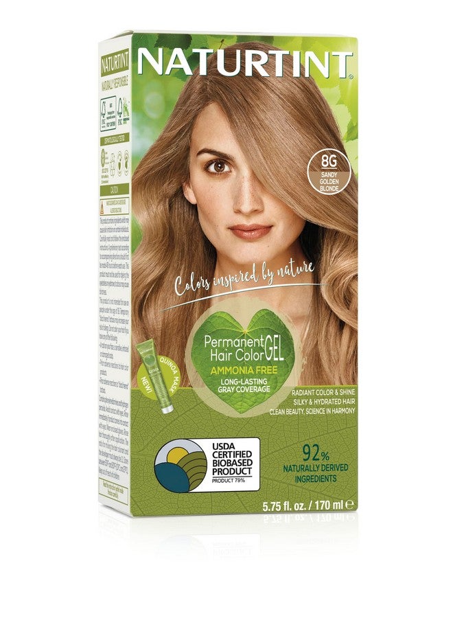 Aturtint Hair Color Permanent 8G Sandy Golden Blonde 5.28 Ounce