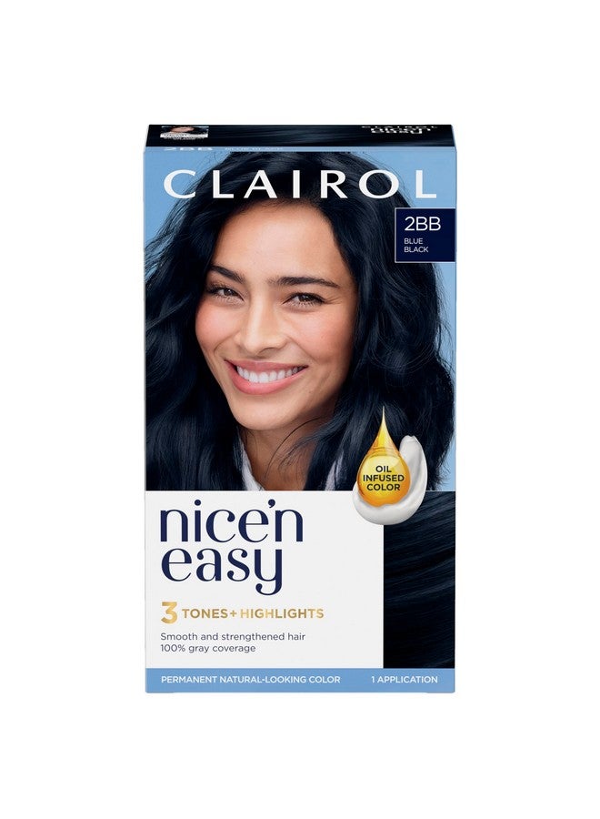 Nice'N Easy Permanent Hair Dye 2Bb Blue Black Hair Color Pack Of 1