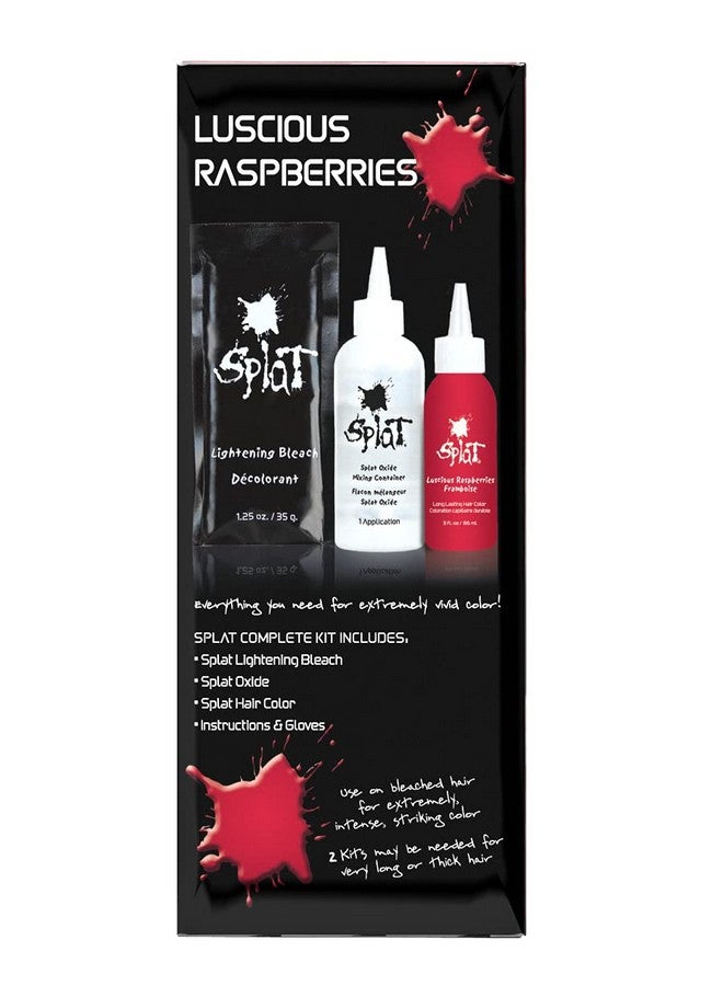 Luscious Raspberries Original Complete Kit Semipermanent Hair Dye Vegan & Crueltyfree