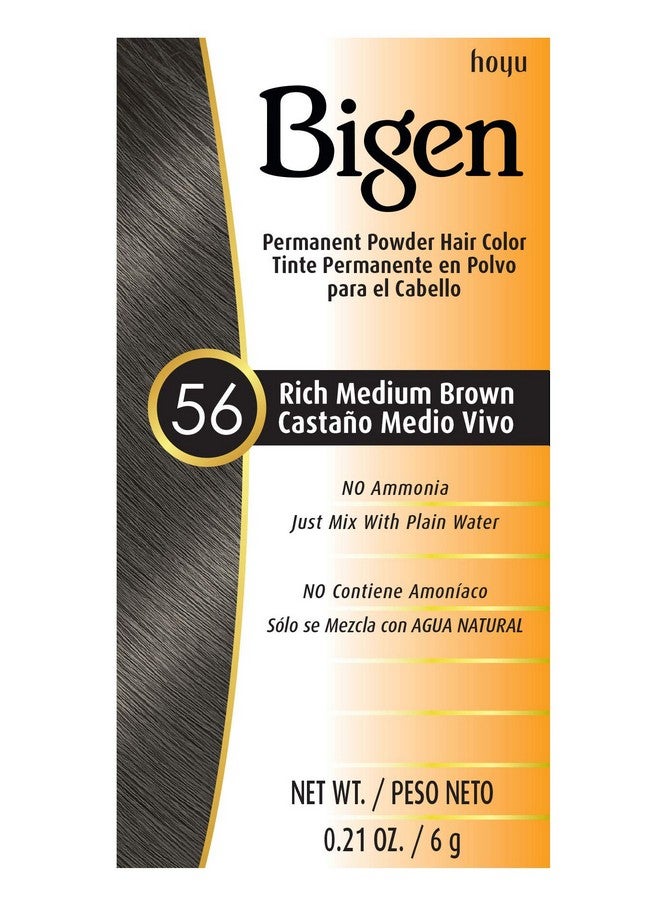 56 Rich Medium Brown Bigen Permanent Powder 3 Pack