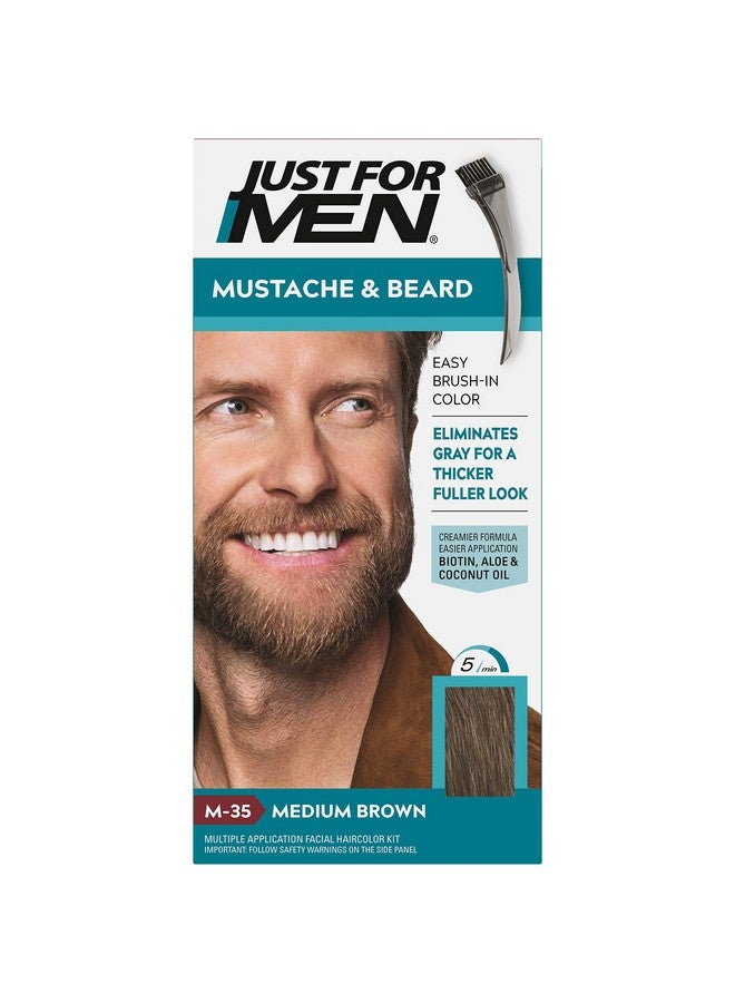 Color Gel Mustache & Beard M35 Medium Brown 1 Ea (Pack Of 6)