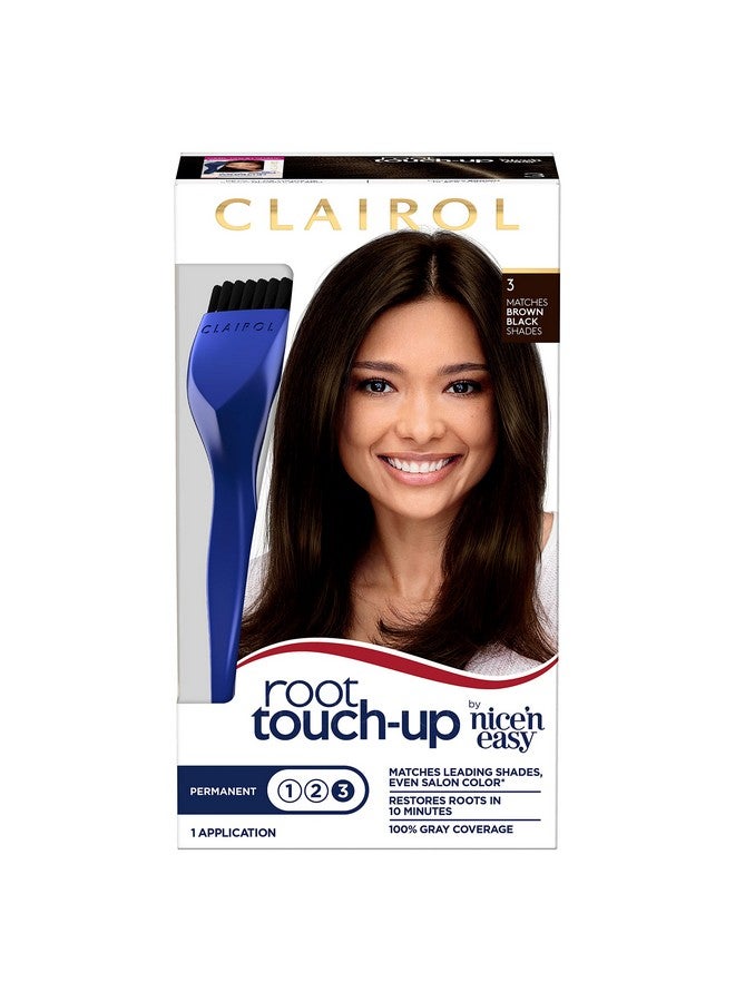 Root Touchup By Nice'N Easy Permanent Hair Dye 1Brw Black Hair Color Pack Of 1