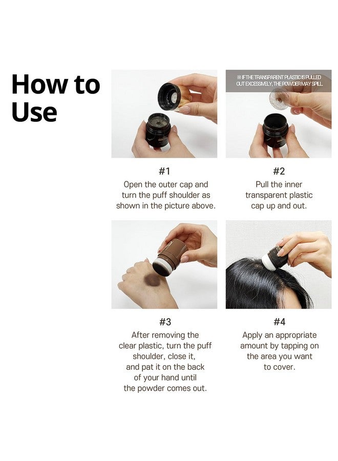 Ki Gold Quick Hair Cover Cushion (Brown Black)