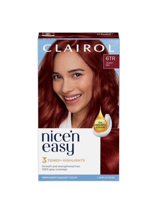 Nice'N Easy Permanent Hair Dye 6Tr Truest Red Hair Color Pack Of 1