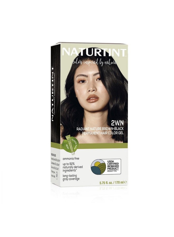 Permanent Hair Color 2Wn Radiant Nature Brown Black (Pack Of 1) Ammonia Free Vegan Cruelty Free Up To 100% Gray Coverage Long Lasting Results (Packaging May Vary)