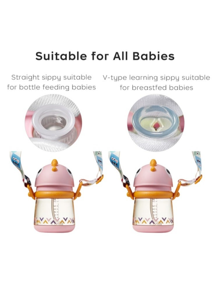 Sippy Cups for 6+ Months Baby, Baby Cup 300ml, Spill Proof Sippy Cup for Baby Toddlers & Kids, PPSU, BPA Free