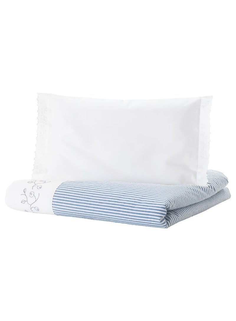 GULSPARV Duvet cover 1 pillowcase for cot, 110x125/35x55 cm