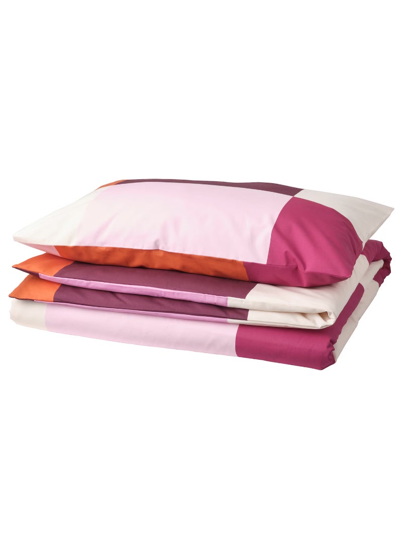 BRUNKRISSLA Duvet cover and pillowcase, 150x200/50x80 cm