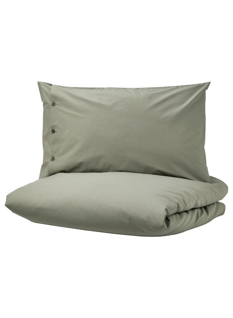 KRÅKRISMOTT Duvet cover and pillowcase, 150x200/50x80 cm