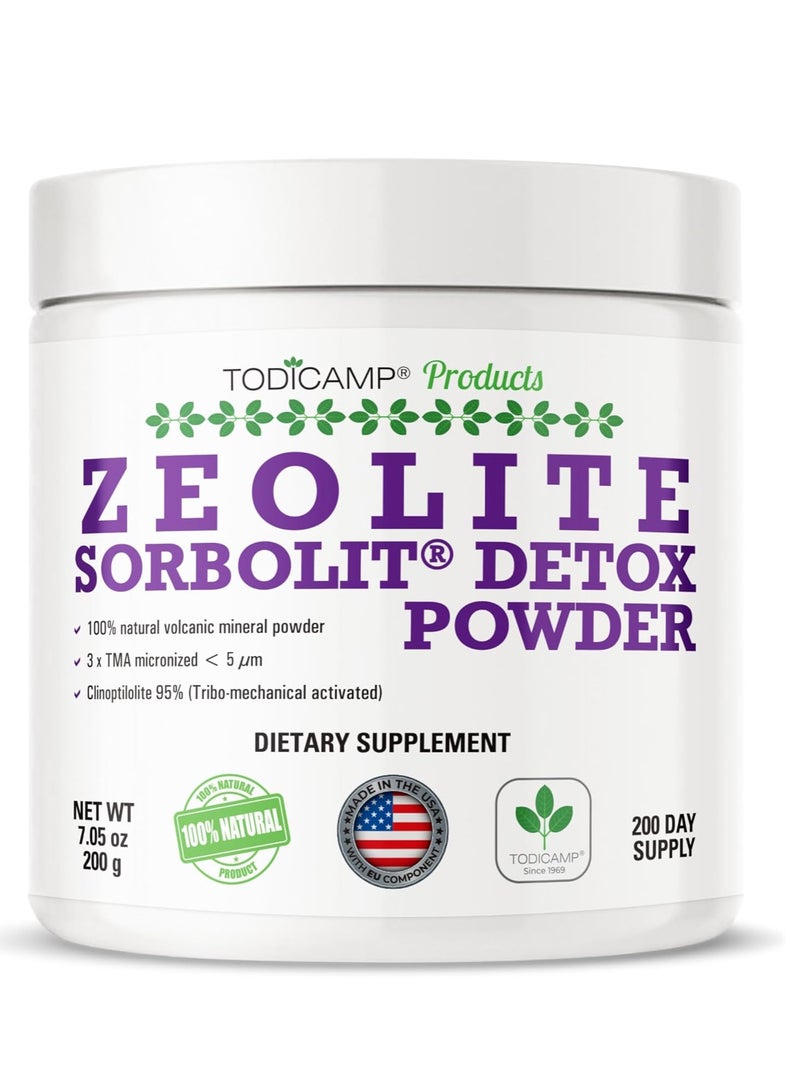 TODICAMP Zeolite Sorbolit Detox Powder 7.05oz 200 days