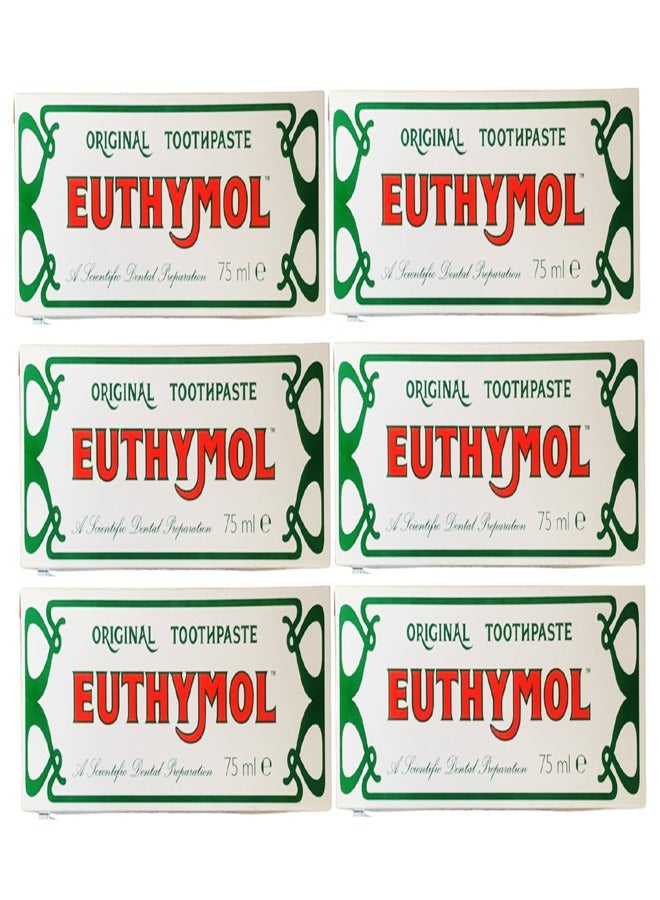 Pack Of 6 Original Toothpaste 6 x 75ml