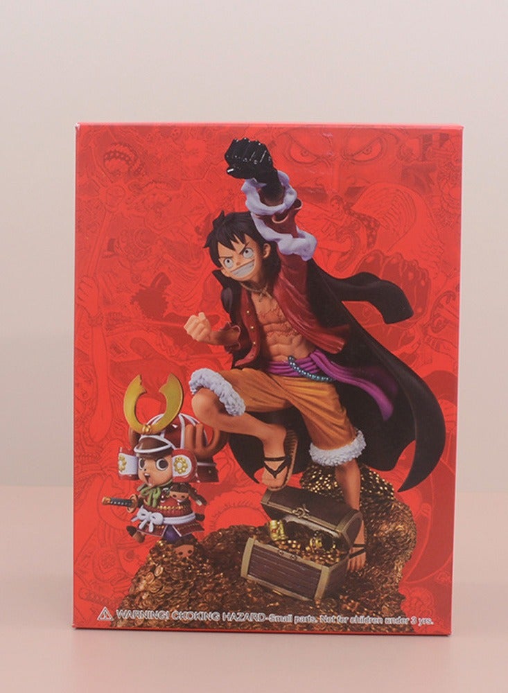 One Piece Luffy Chopper Hand-made Statue Doll Anime Peripheral Model Toy