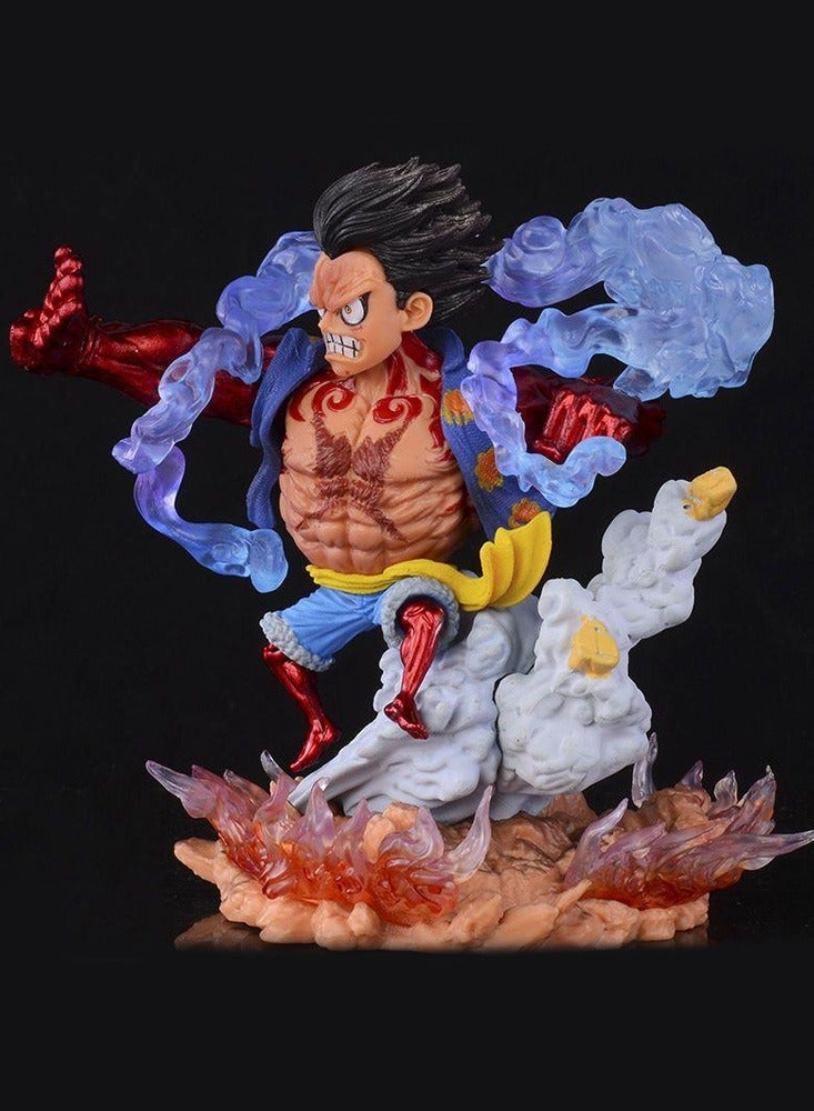 One Piece Fourth Gear Luffy Ape King Gun Mingge Battle Scene Hand Statue Doll Animation Peripheral Model Toy