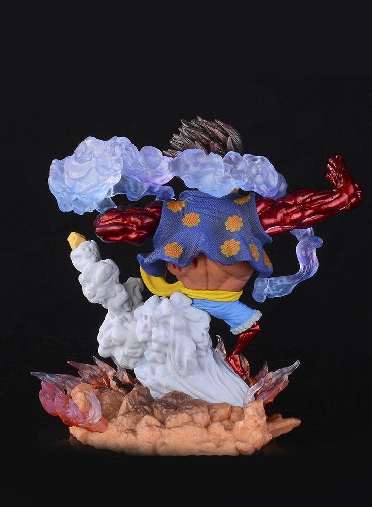 One Piece Fourth Gear Luffy Ape King Gun Mingge Battle Scene Hand Statue Doll Animation Peripheral Model Toy