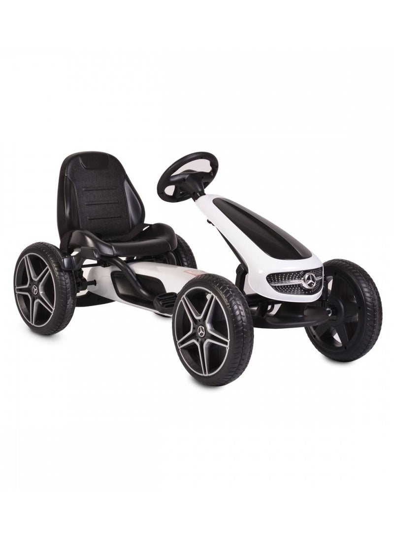 Mercedes Benz Pedal Go kart Ride on - White