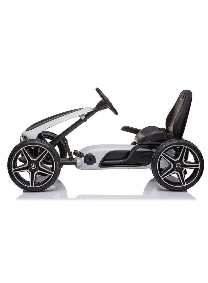 Mercedes Benz Pedal Go kart Ride on - White