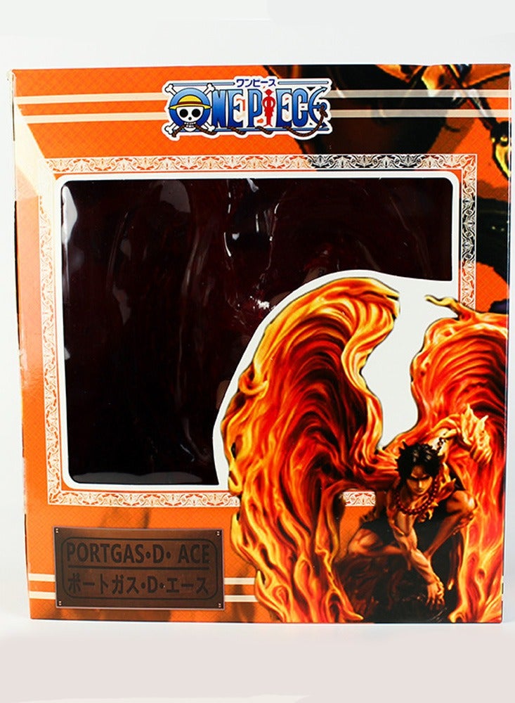 One Piece Anime Reborn from the Fire Fire Fist Ace Statue Doll Peripheral Model Toy