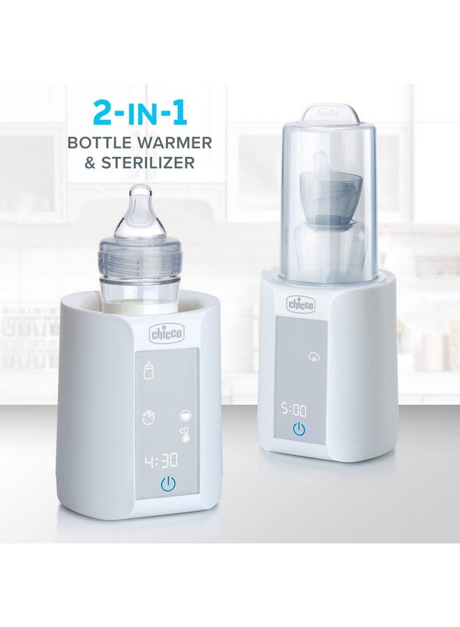 Digital Bottle Warmer & Sterilizer For Baby Bottles Baby Food Jars And Milk Bags ; Eliminates 99.9% Of Germs ; 4 Heating Options ; Digital Touchscreen; Automatic Shutoff & Sound Alert