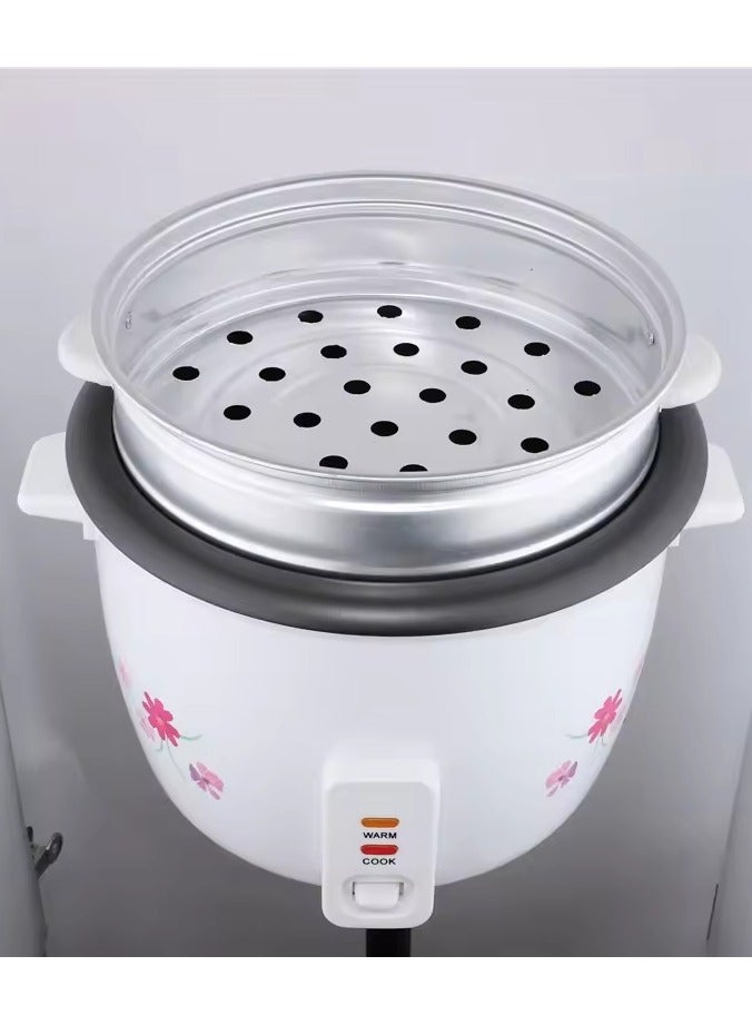 3 in 1 Rice Cooker 1.5L, One Key Start Electric Rice Cooker With Steaming Basket