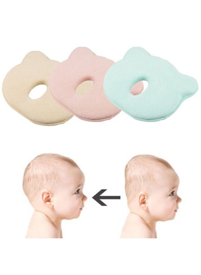 Hidetex Baby Pillow - Preventing Flat Head Syndrome (Plagiocephaly) for Your Newborn Baby，Made of Memory Foam Head- Shaping Pillow and Neck Support (0-12 Months)