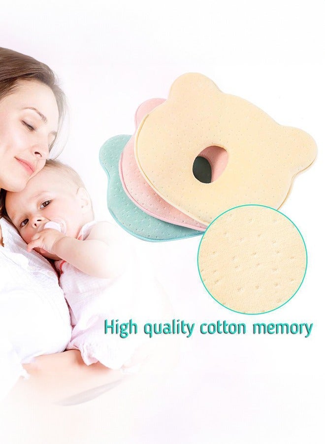 Hidetex Baby Pillow - Preventing Flat Head Syndrome (Plagiocephaly) for Your Newborn Baby，Made of Memory Foam Head- Shaping Pillow and Neck Support (0-12 Months)