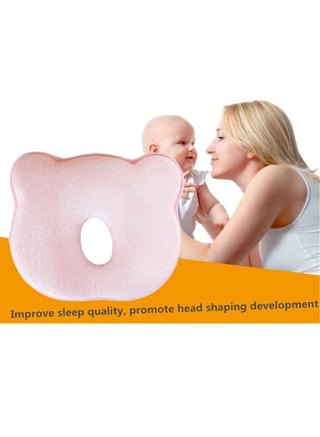 Hidetex Baby Pillow - Preventing Flat Head Syndrome (Plagiocephaly) for Your Newborn Baby，Made of Memory Foam Head- Shaping Pillow and Neck Support (0-12 Months)