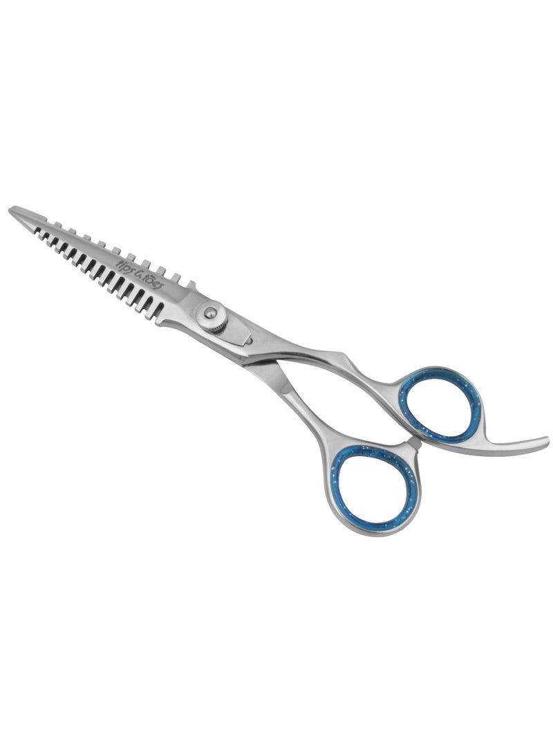 Tips&Toes Peofessional Double Edged Hair Salon Stylist Barber Thinning Shears Scissors  High-Performance Stainless-Steel Haircutting Shears for Extreme Precision Cutting, Trimming, Barbering, salon