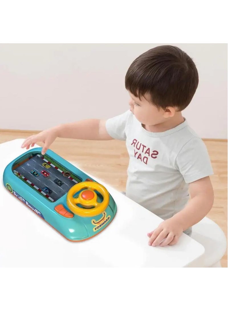 Driving Steering Wheel Toy Simulation Racing Adventure Game Machine With Music Sound Effects Pretend Driving Kids Children Education Toys