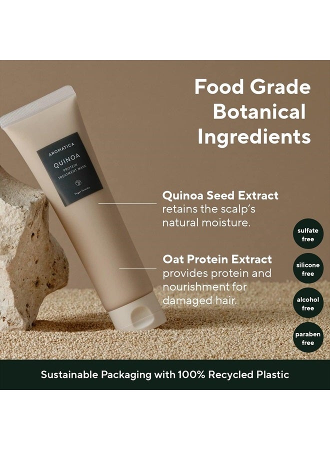 Quinoa Protein Hair Treatment 5.41oz / 160ml, Silicone free, Sulfate Free/Nourish, Moisturizes, and Adds Shine