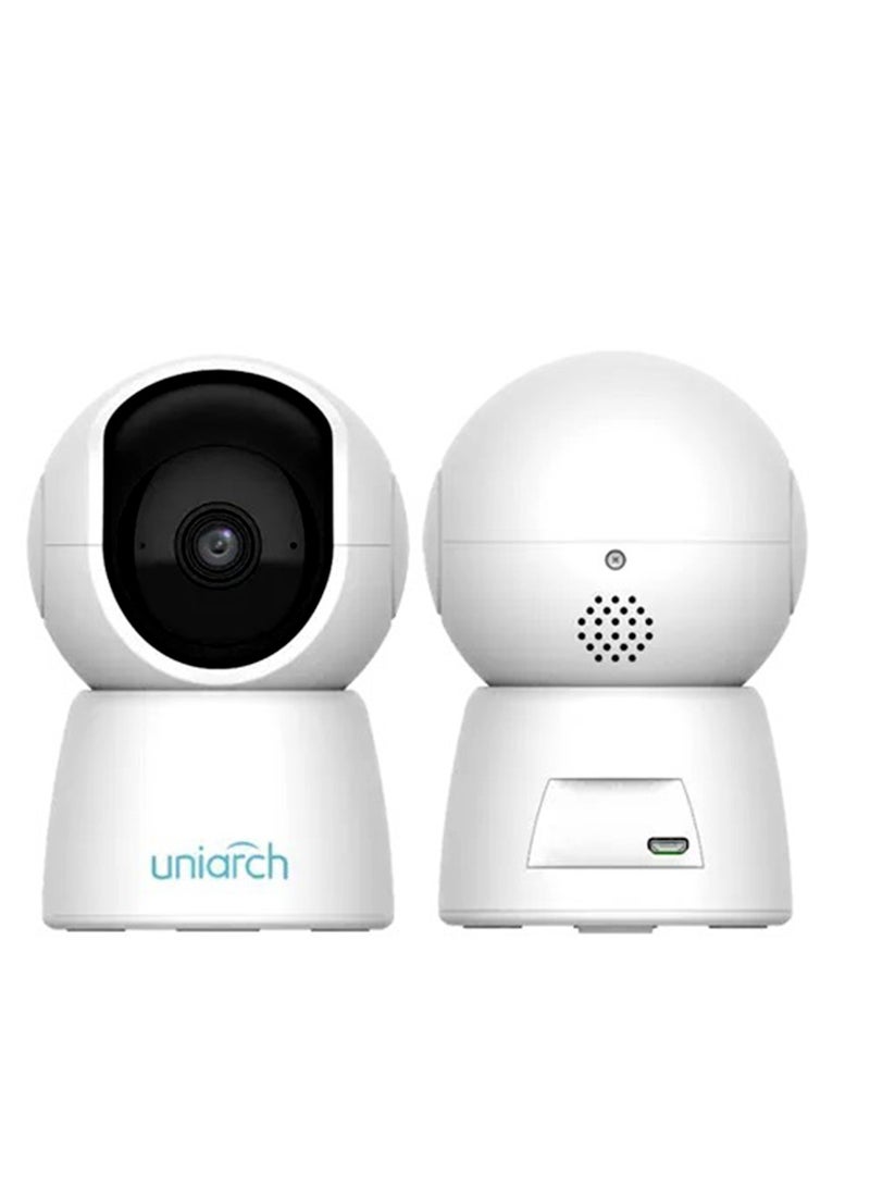 2-Piece of Uniarch High Quality Indoor Pan & Tilt Wi-Fi Camera, 3MP, With 2-Pcs 64GB SD card